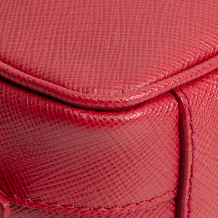 PRADA Saffiano Leather Mini Camera Bag