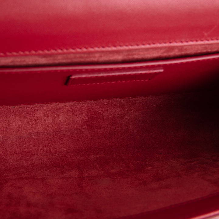 SAINT LAURENT Red Leather Kate Tassel Bag