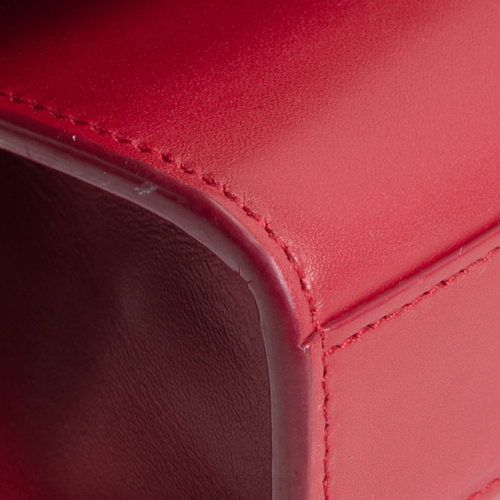 SAINT LAURENT Red Leather Kate Tassel Bag