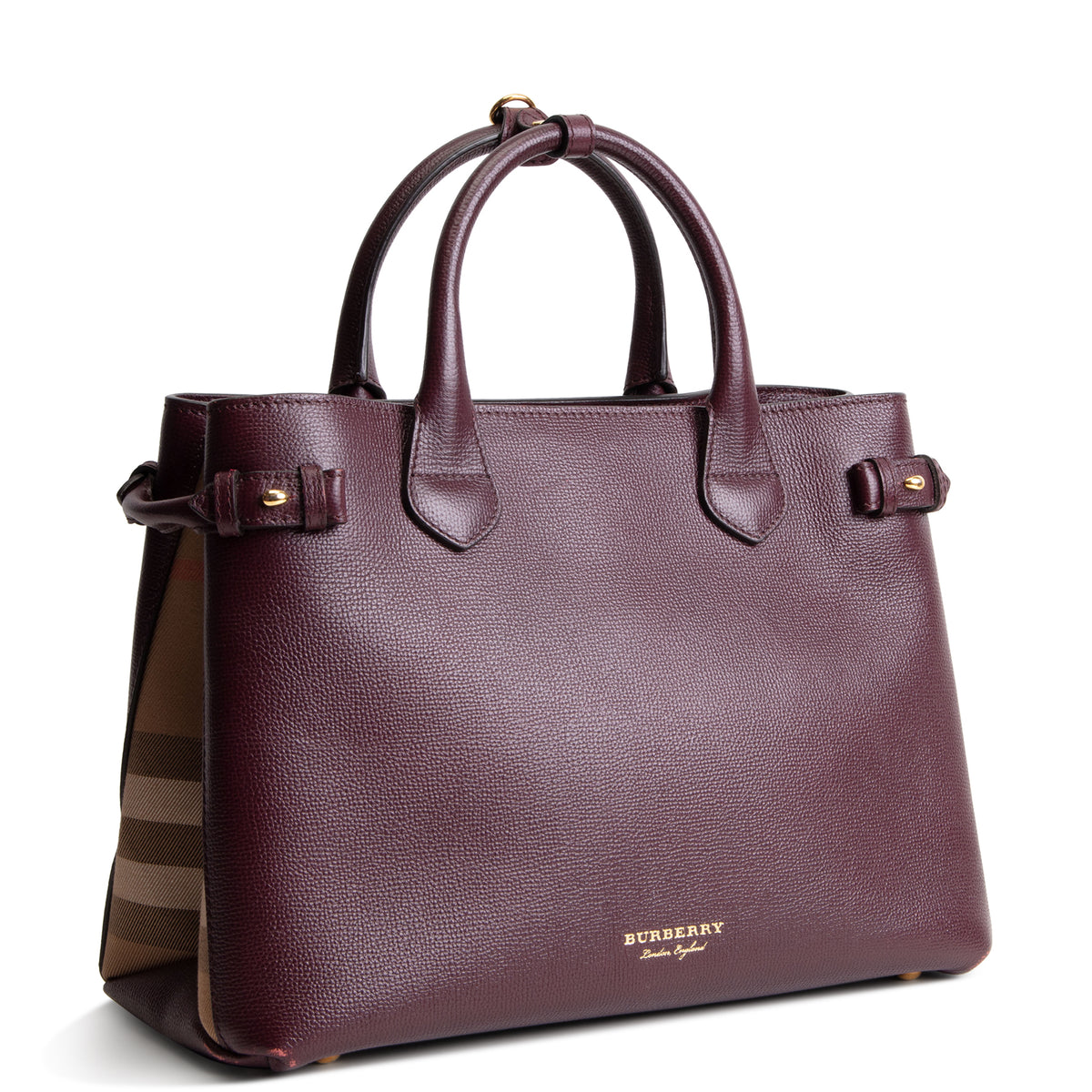 BURBERRY House Check Banner Tote - Medium