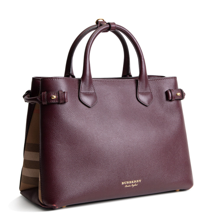 BURBERRY House Check Banner Tote - Medium
