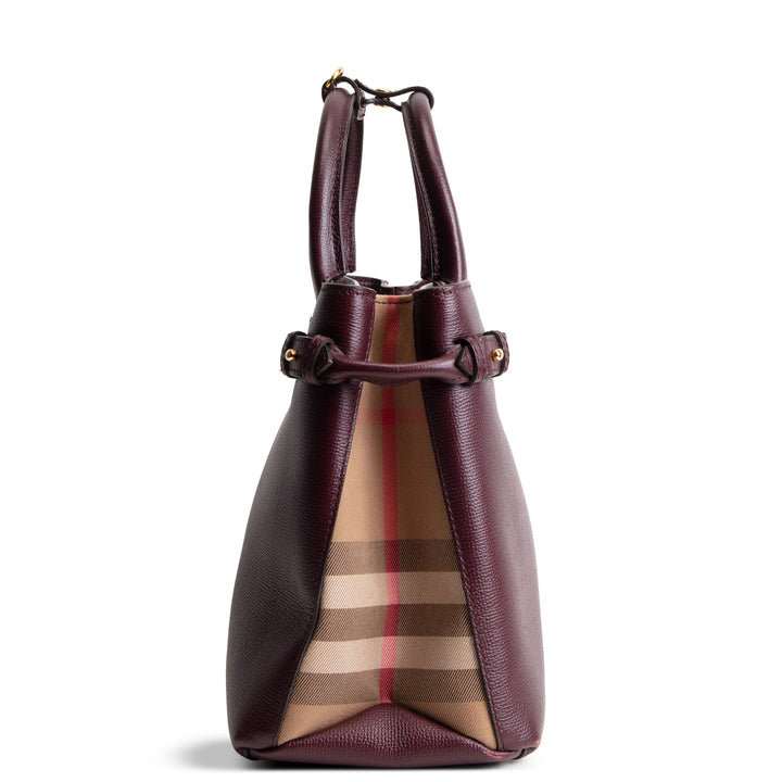 BURBERRY House Check Banner Tote - Medium