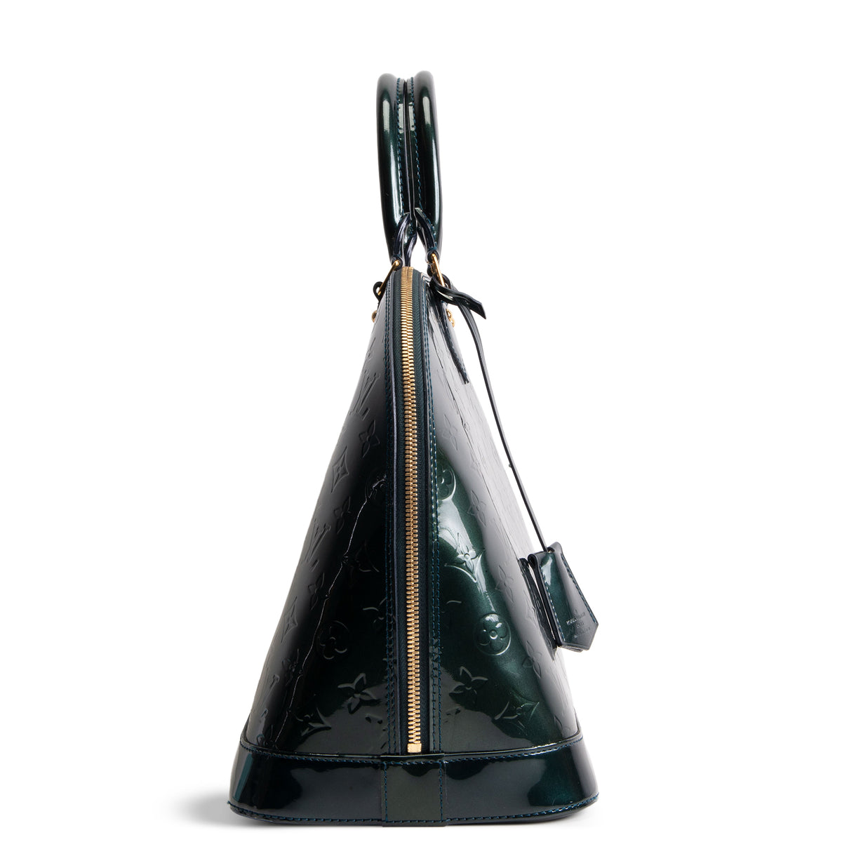 LOUIS VUITTON Monogram Vernis Alma GM - Dark Green