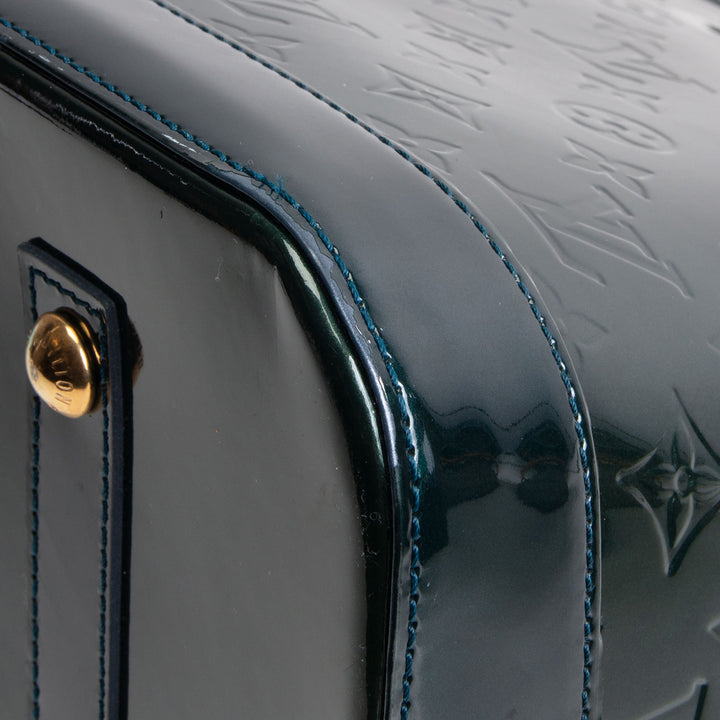LOUIS VUITTON Monogram Vernis Alma GM - Dark Green
