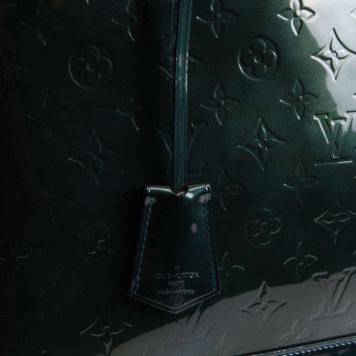 LOUIS VUITTON Monogram Vernis Alma GM - Dark Green