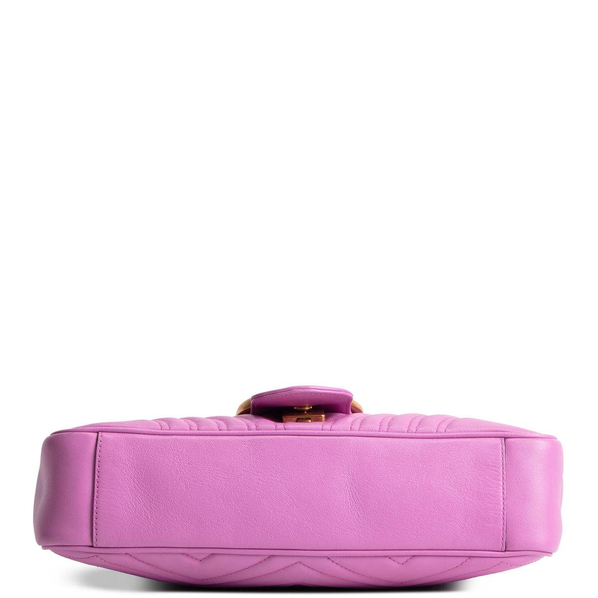 GUCCI Matelasse Medium Marmont GG Shoulder Bag - Pink Candy Mousse