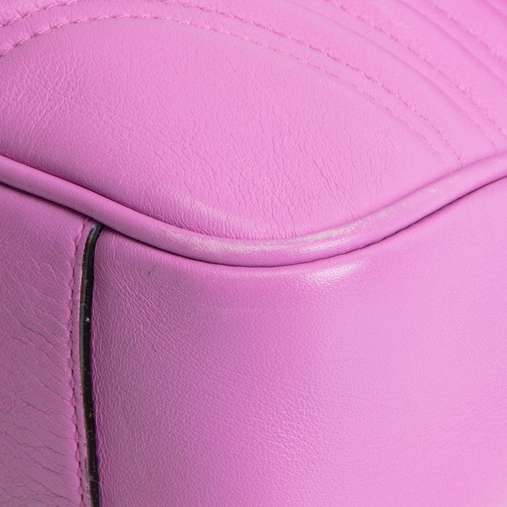 GUCCI Matelasse Medium Marmont GG Shoulder Bag - Pink Candy Mousse