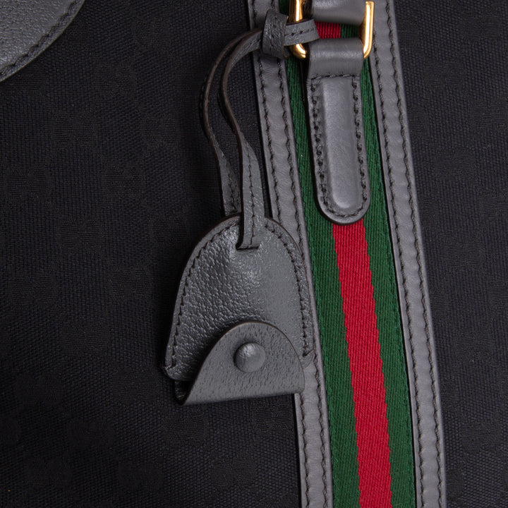 GUCCI GG Canvas XL Bauletto Duffle Bag