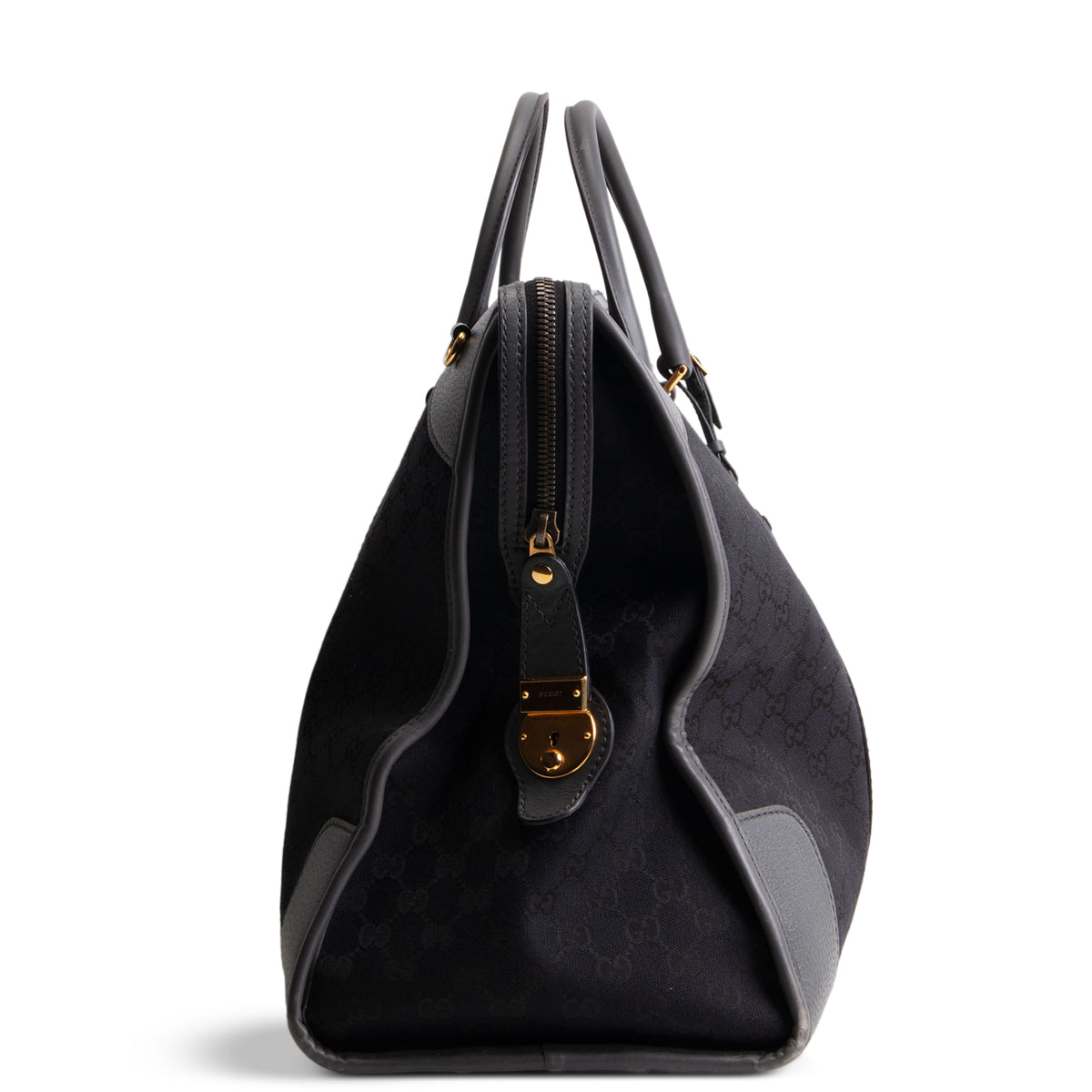 GUCCI GG Canvas XL Bauletto Duffle Bag