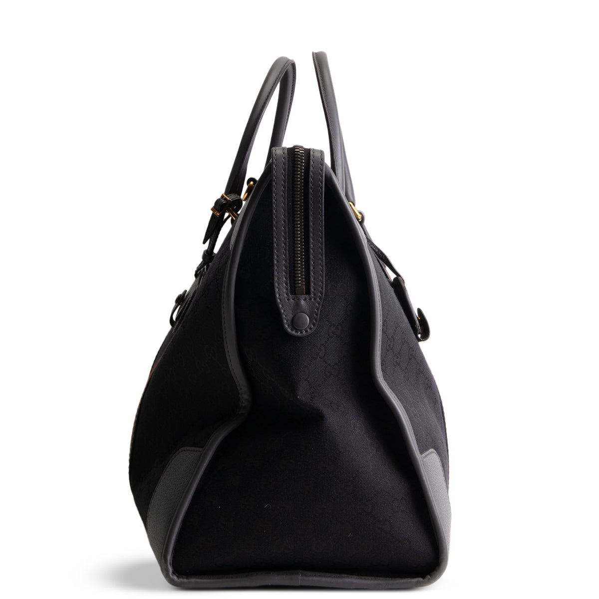 GUCCI GG Canvas XL Bauletto Duffle Bag