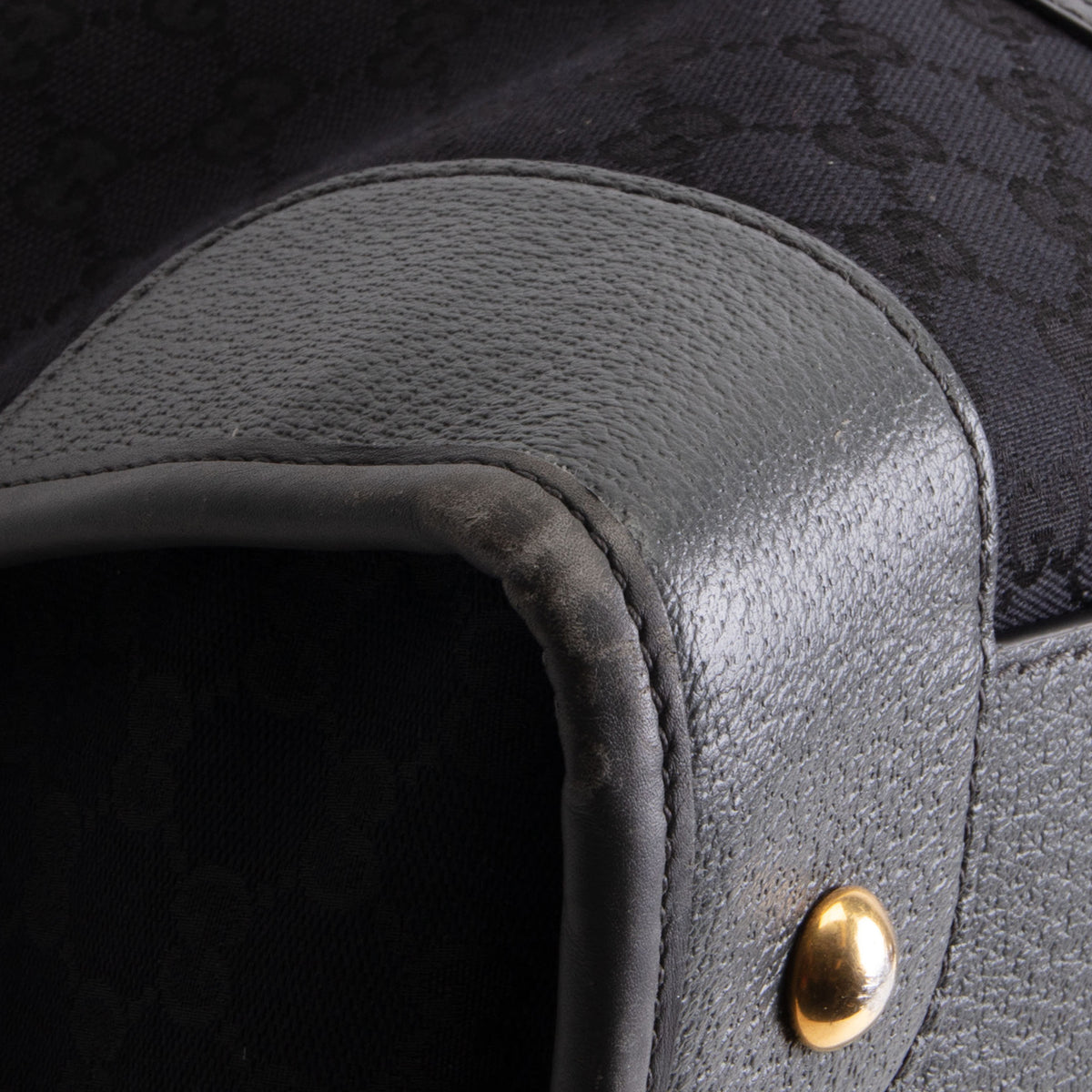 GUCCI GG Canvas XL Bauletto Duffle Bag