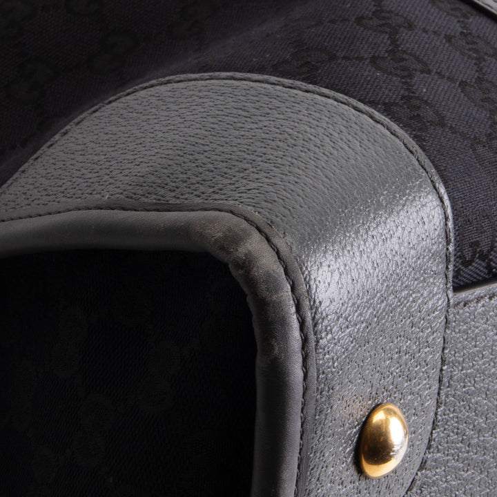 GUCCI GG Canvas XL Bauletto Duffle Bag