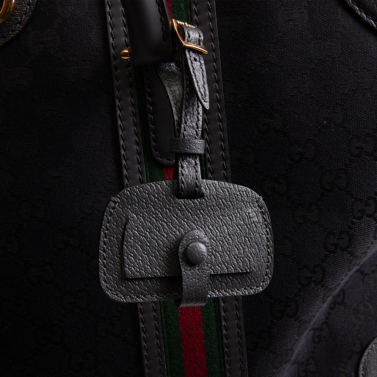 GUCCI GG Canvas XL Bauletto Duffle Bag