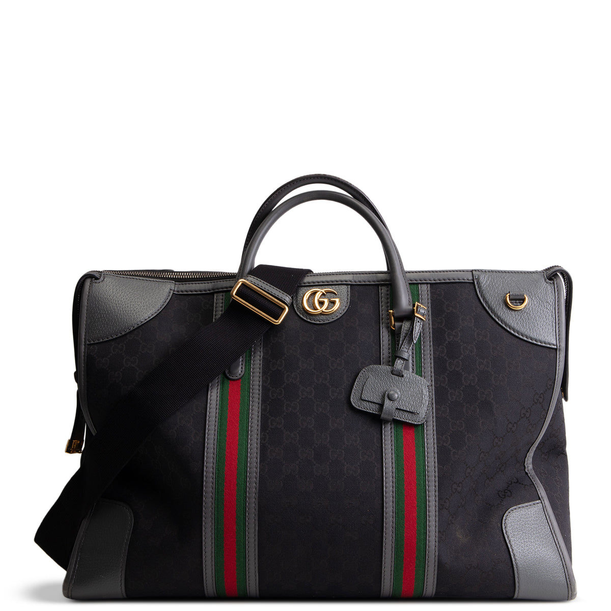 GUCCI GG Canvas XL Bauletto Duffle Bag