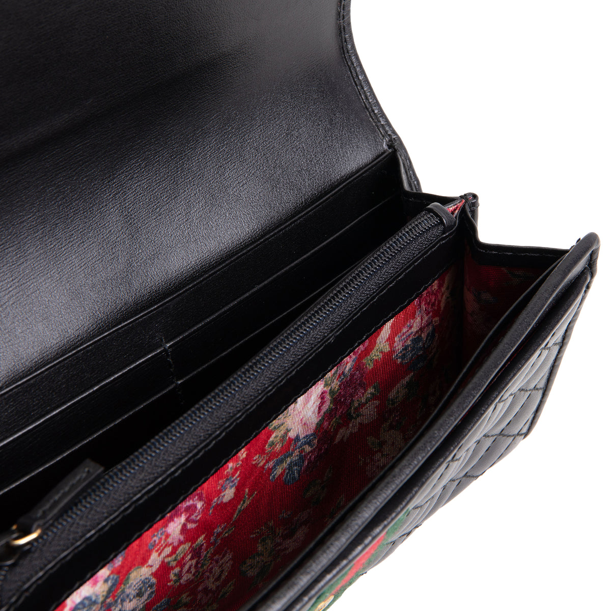 GUCCI Web Trapuntata GG Continental Wallet