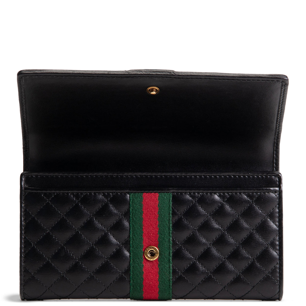 GUCCI Web Trapuntata GG Continental Wallet