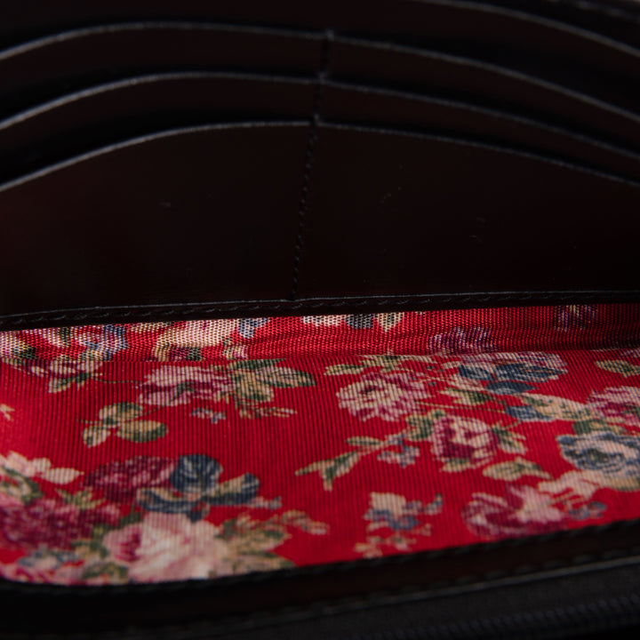 GUCCI Web Trapuntata GG Continental Wallet