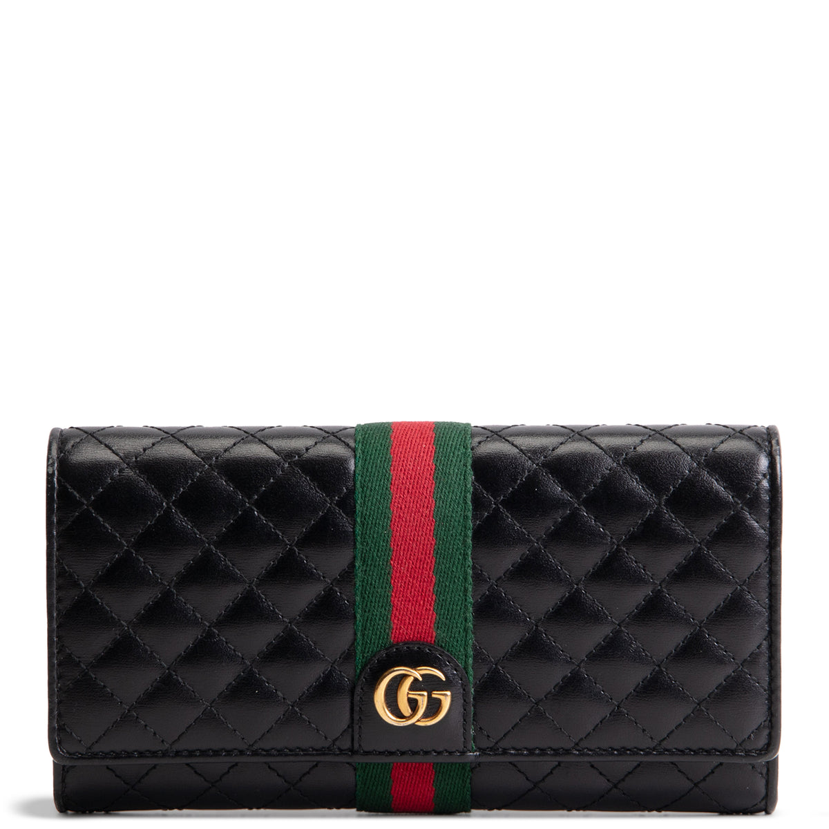 GUCCI Web Trapuntata GG Continental Wallet
