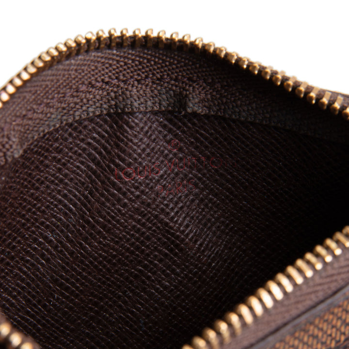 LOUIS VUITTON Key Pouch - Damier Ebene Vintage OUTLET FINAL SALE