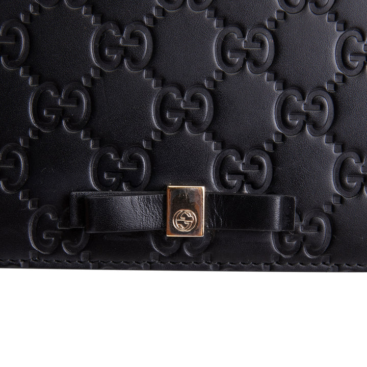GUCCI Guccissima Bowy Chain Wallet