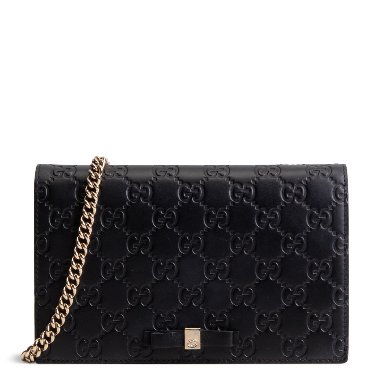GUCCI Guccissima Bowy Chain Wallet