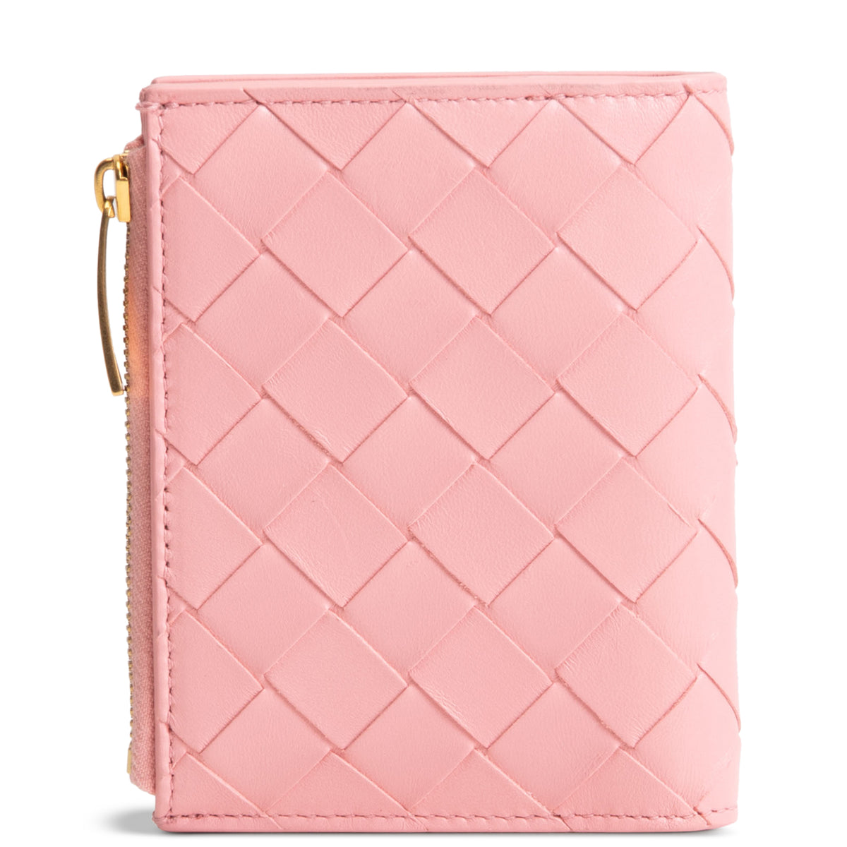 BOTTEGA VENETA Intrecciato Bifold Wallet - Blush/Pink