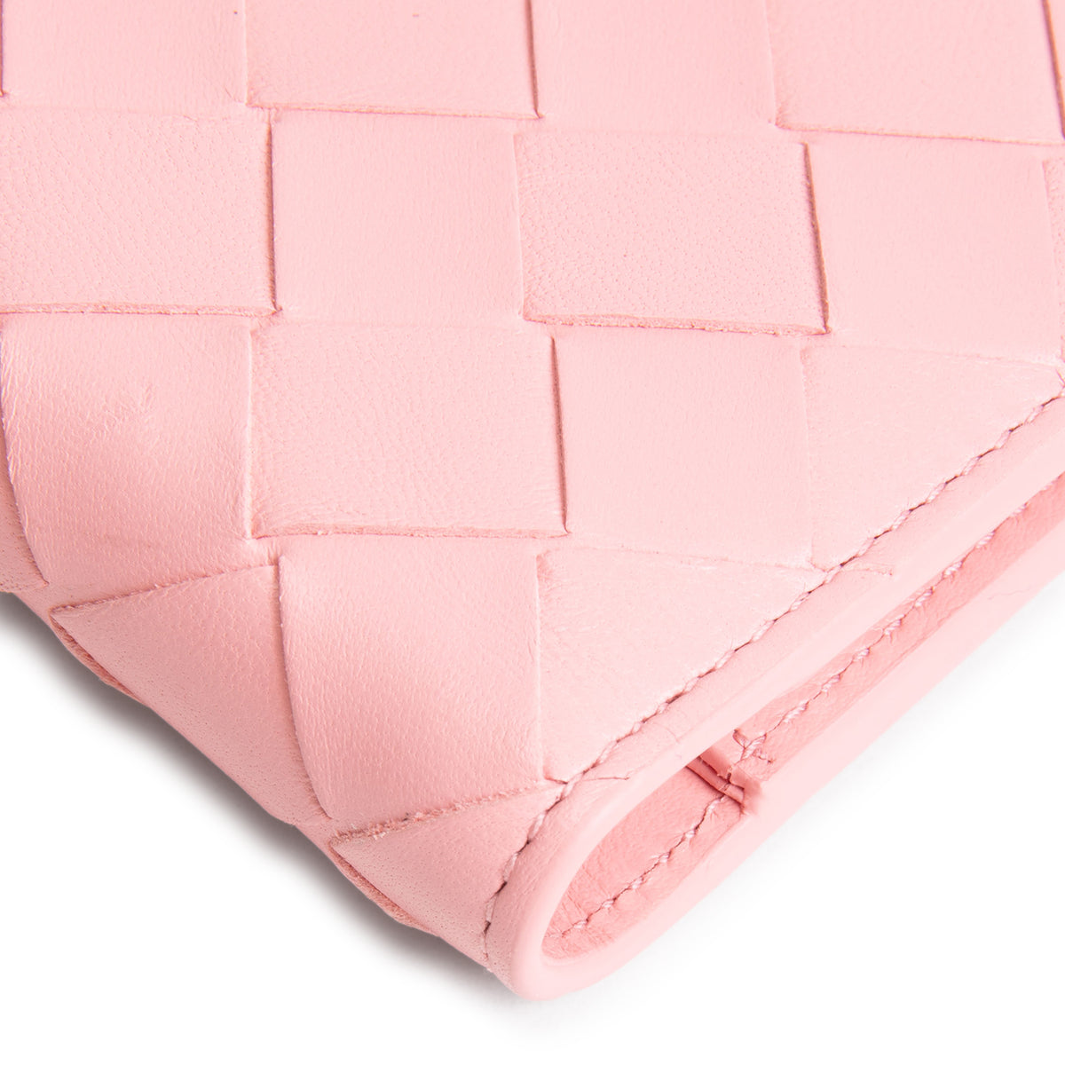 BOTTEGA VENETA Intrecciato Bifold Wallet - Blush/Pink