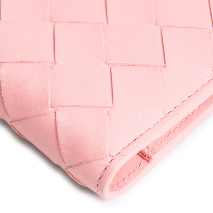 BOTTEGA VENETA Intrecciato Bifold Wallet - Blush/Pink