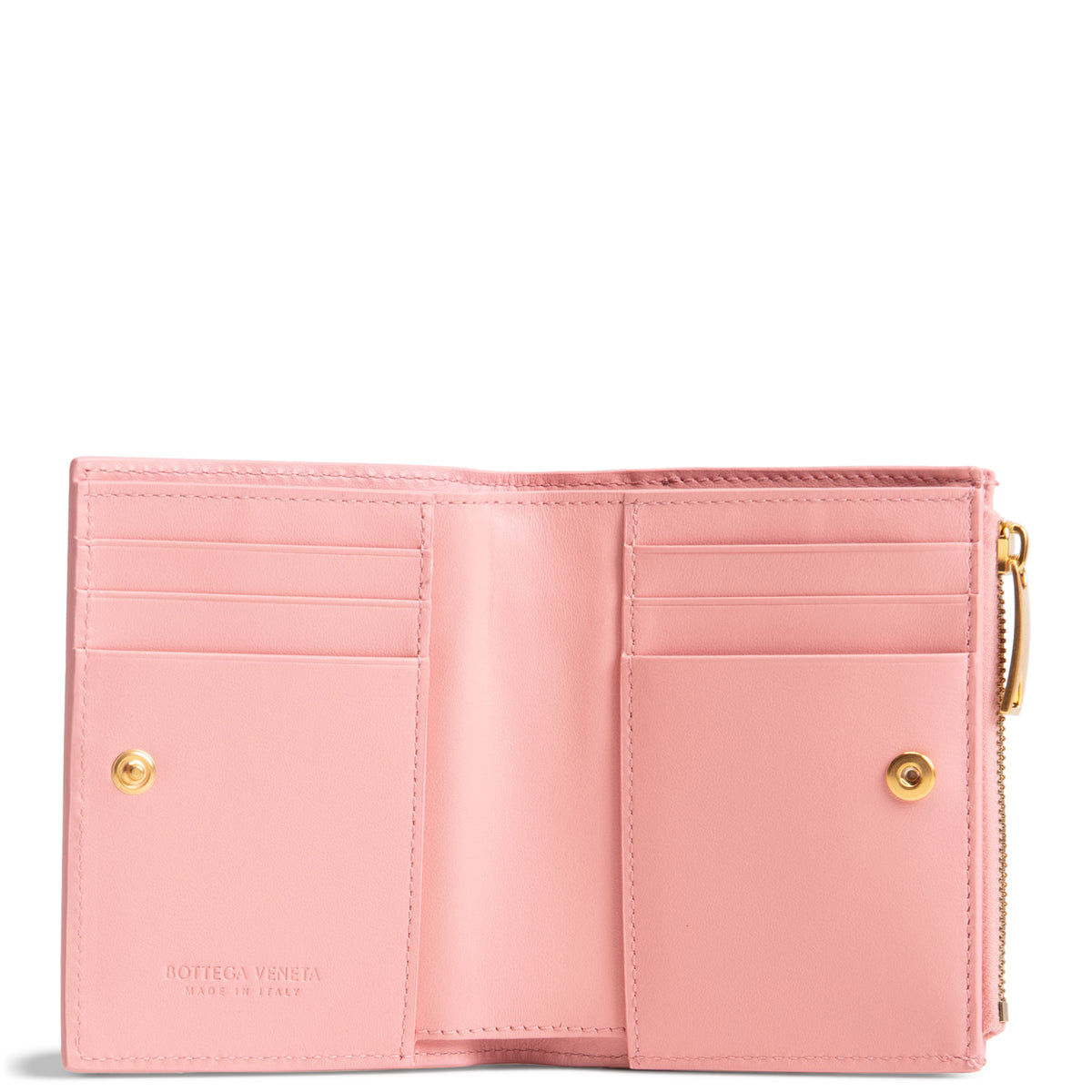BOTTEGA VENETA Intrecciato Bifold Wallet - Blush/Pink