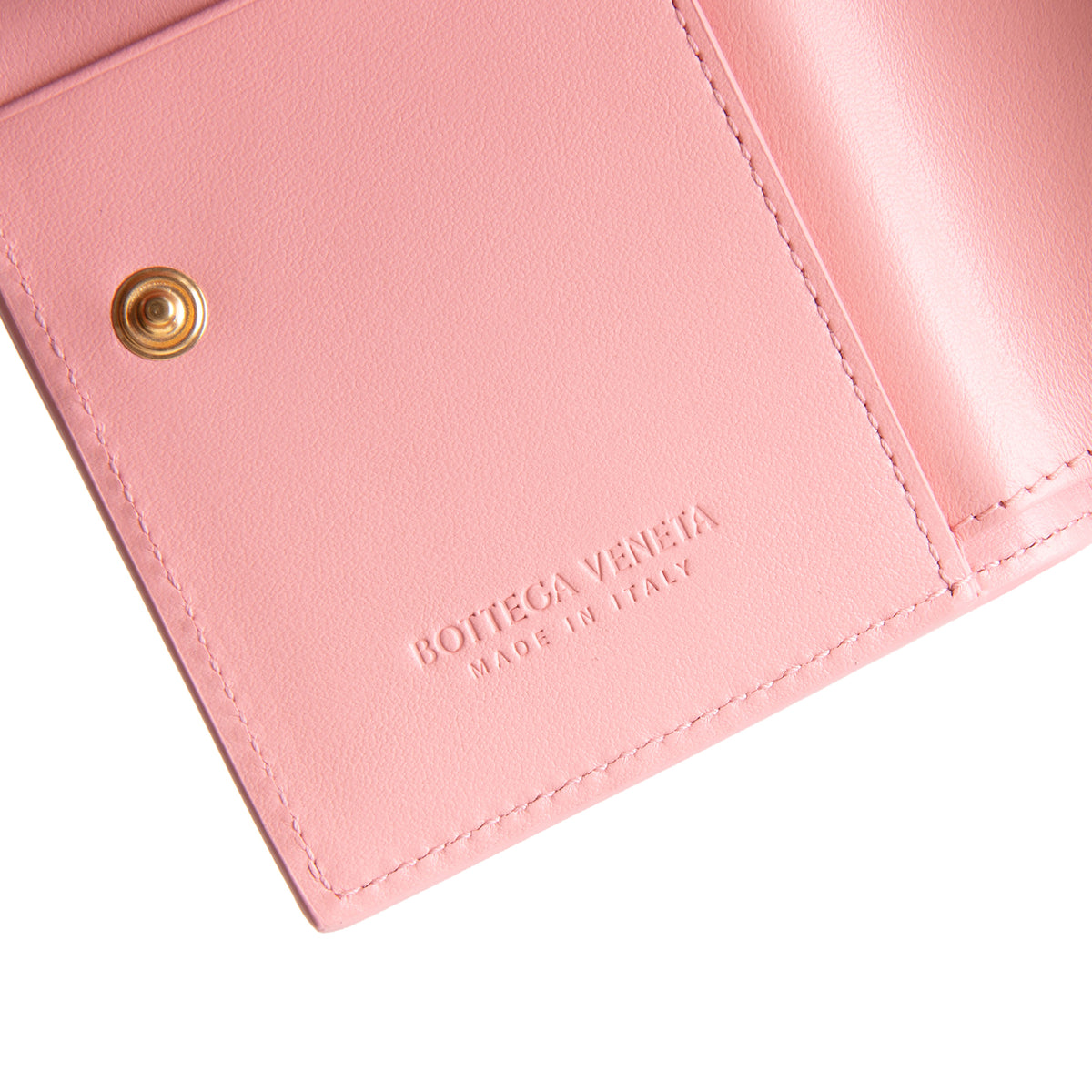 BOTTEGA VENETA Intrecciato Bifold Wallet - Blush/Pink