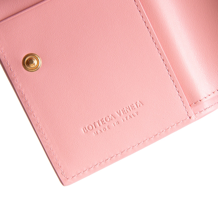 BOTTEGA VENETA Intrecciato Bifold Wallet - Blush/Pink