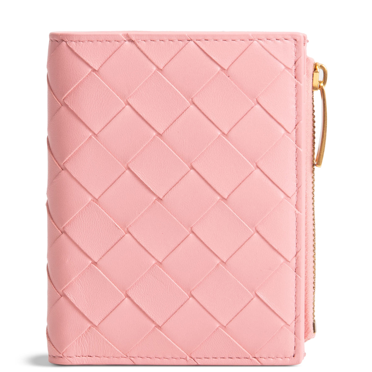 BOTTEGA VENETA Intrecciato Bifold Wallet - Blush/Pink
