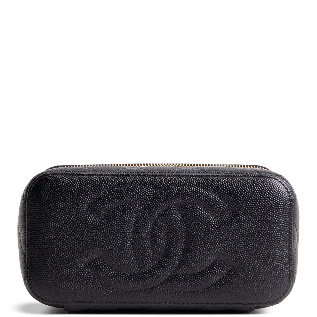 CHANEL Caviar Quilted Trendy Handle Mini Vanity - Black