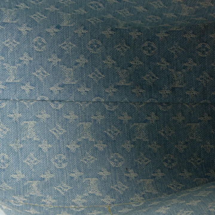 LOUIS VUITTON Monogram Denim Carryall PM w/ Pouch - Skyblue