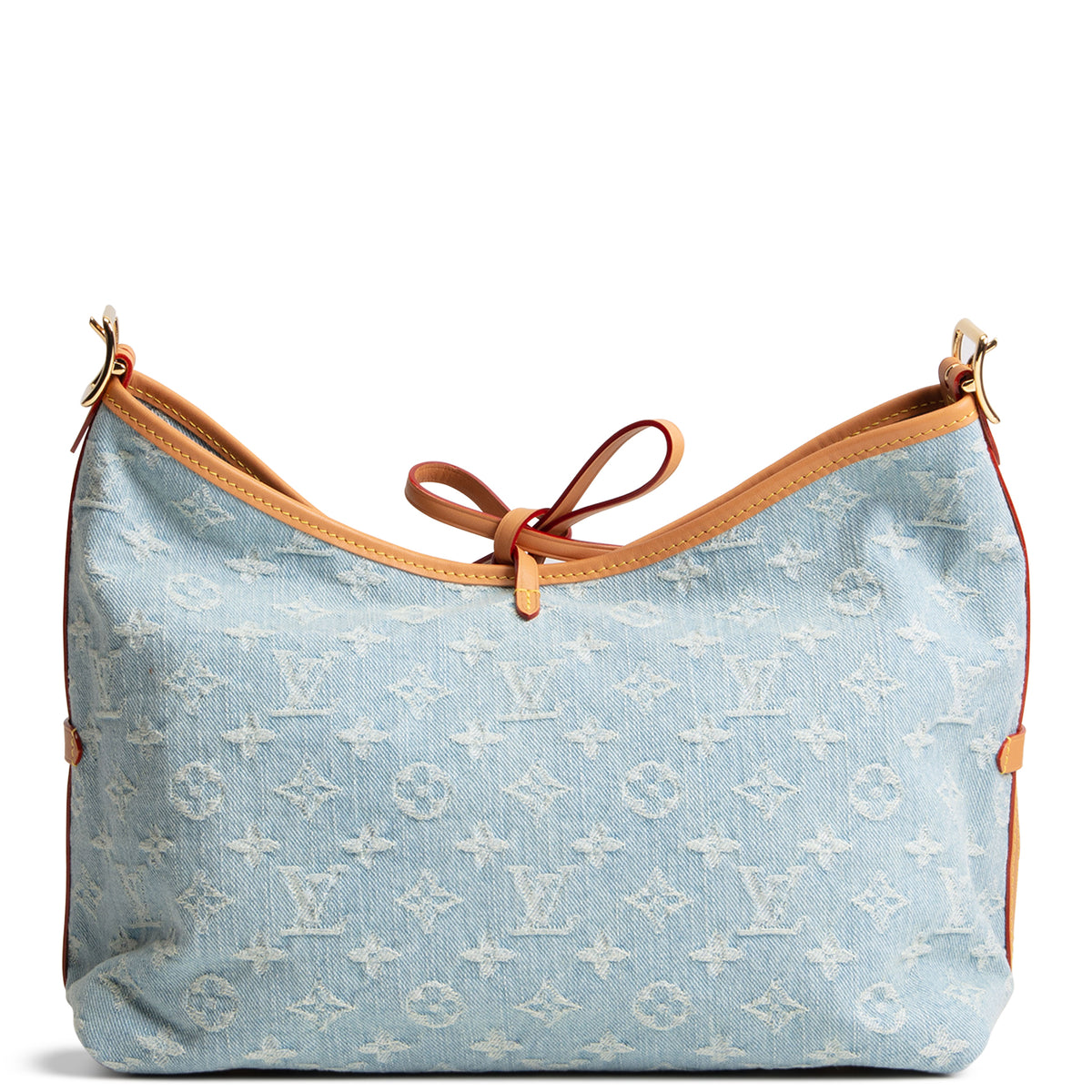 LOUIS VUITTON Monogram Denim Carryall PM w/ Pouch - Skyblue