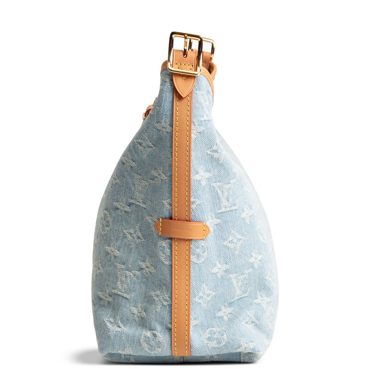 LOUIS VUITTON Monogram Denim Carryall PM w/ Pouch - Skyblue