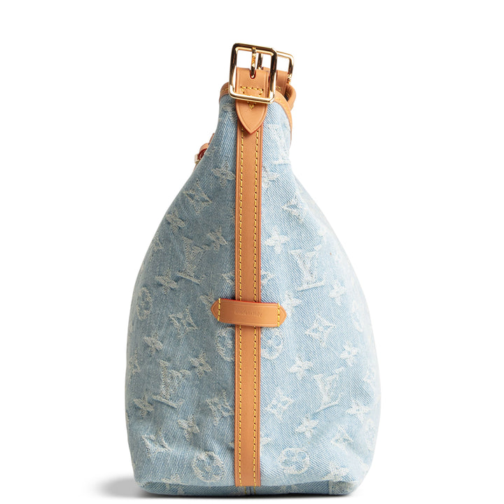 LOUIS VUITTON Monogram Denim Carryall PM w/ Pouch - Skyblue