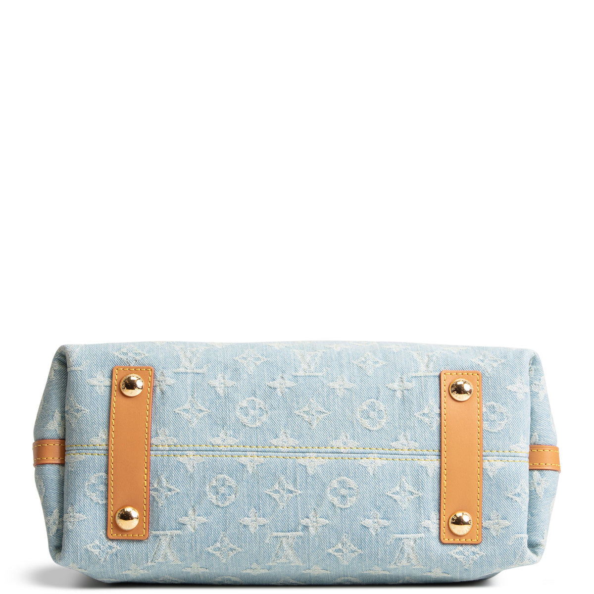 LOUIS VUITTON Monogram Denim Carryall PM w/ Pouch - Skyblue