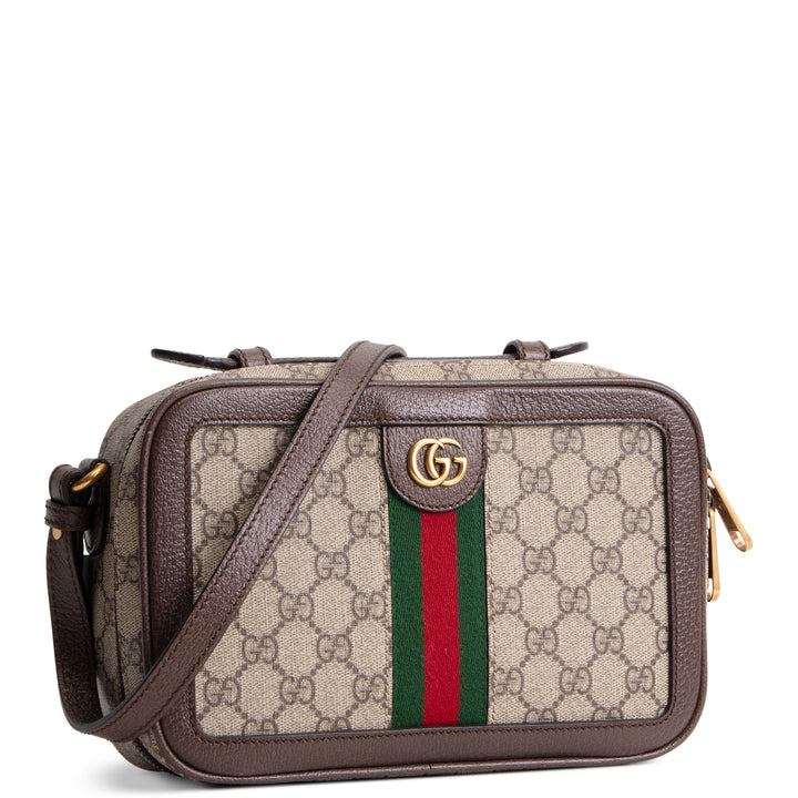 GUCCI GG Supreme Ophidia Top Handle Crossbody