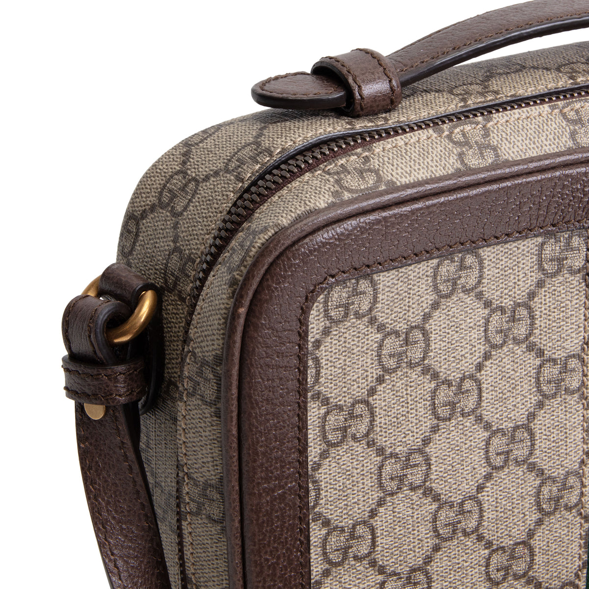 GUCCI GG Supreme Ophidia Top Handle Crossbody