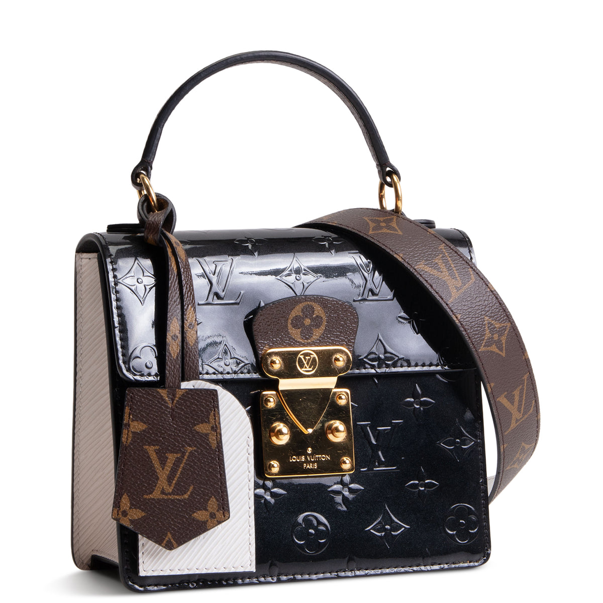 LOUIS VUITTON Vernis Epi Monogram Spring Street - Black
