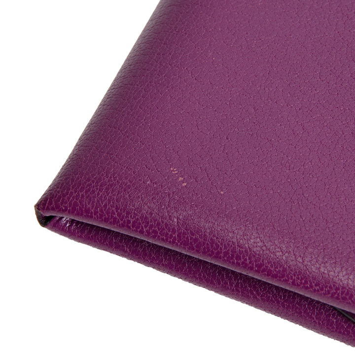 HERMES Calvi Duo Card Holder - Purple