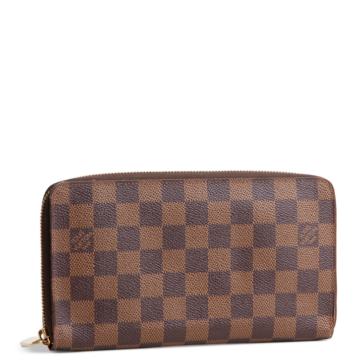 LOUIS VUITTON Damier Ebene Organizer Zippy Wallet - OUTLET FINAL SALE