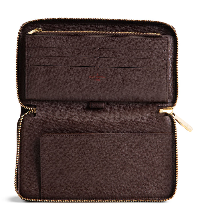 LOUIS VUITTON Damier Ebene Organizer Zippy Wallet - OUTLET FINAL SALE