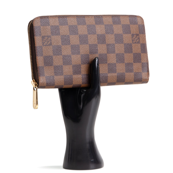 LOUIS VUITTON Damier Ebene Organizer Zippy Wallet - OUTLET FINAL SALE