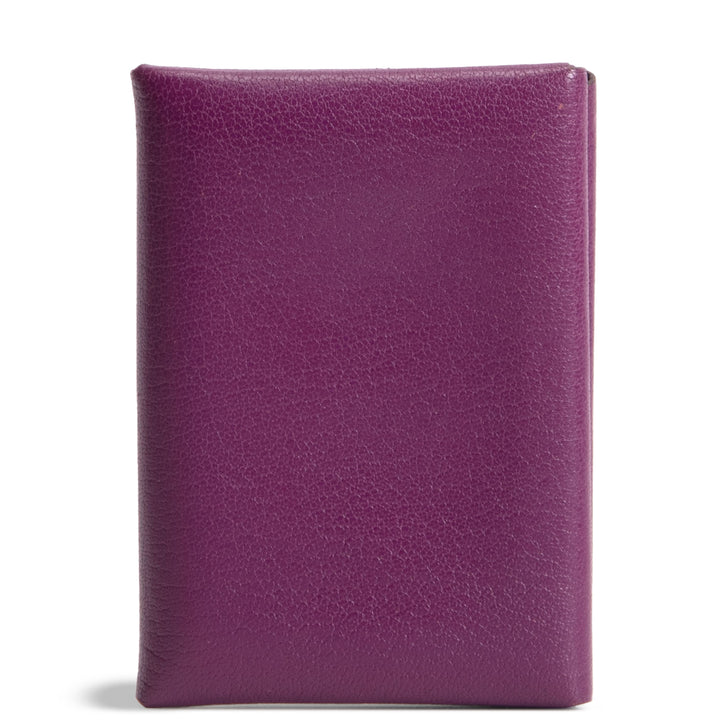 HERMES Calvi Duo Card Holder - Purple