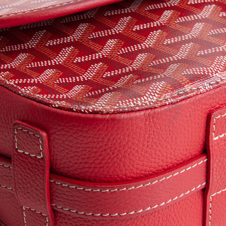 GOYARD Goyardine Belvedere Messenger MM - Red