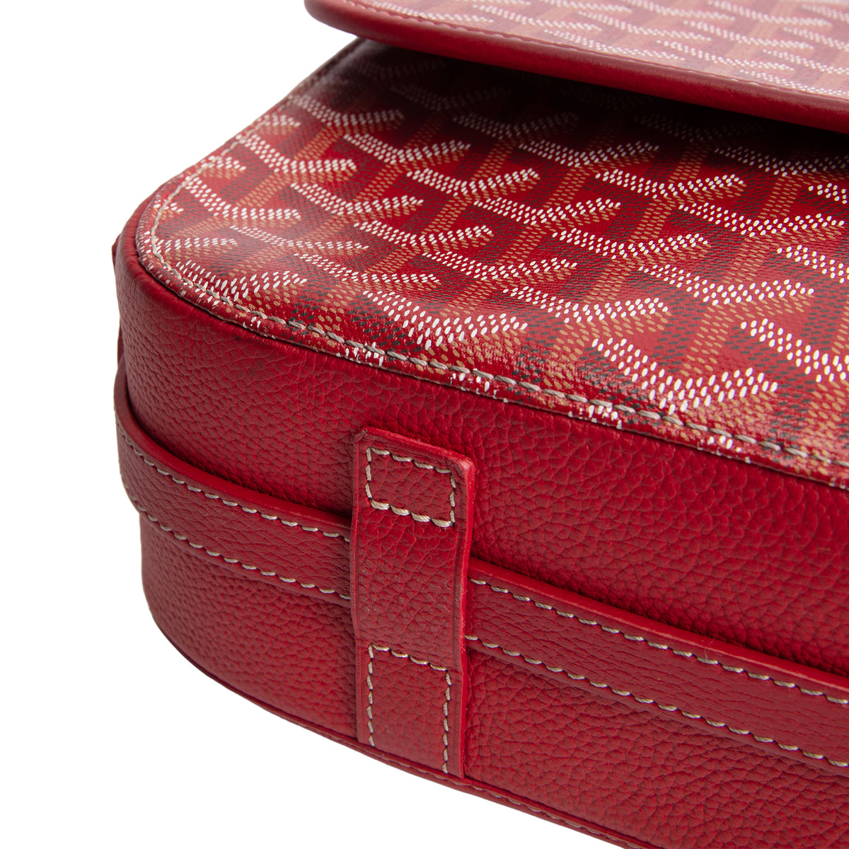 GOYARD Goyardine Belvedere Messenger MM - Red