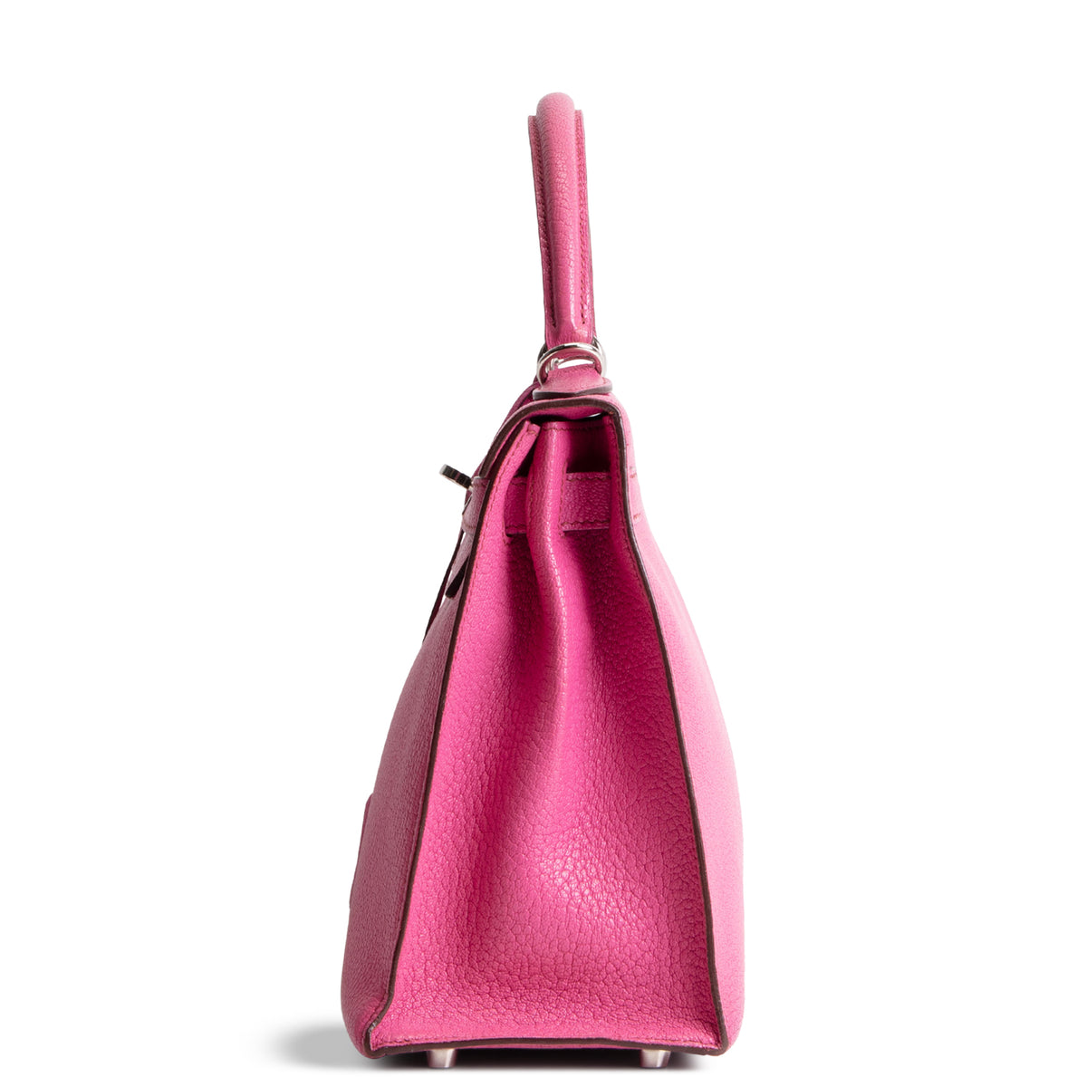 HERMES Kelly 28 Chevre Mysore Sellier - Pink
