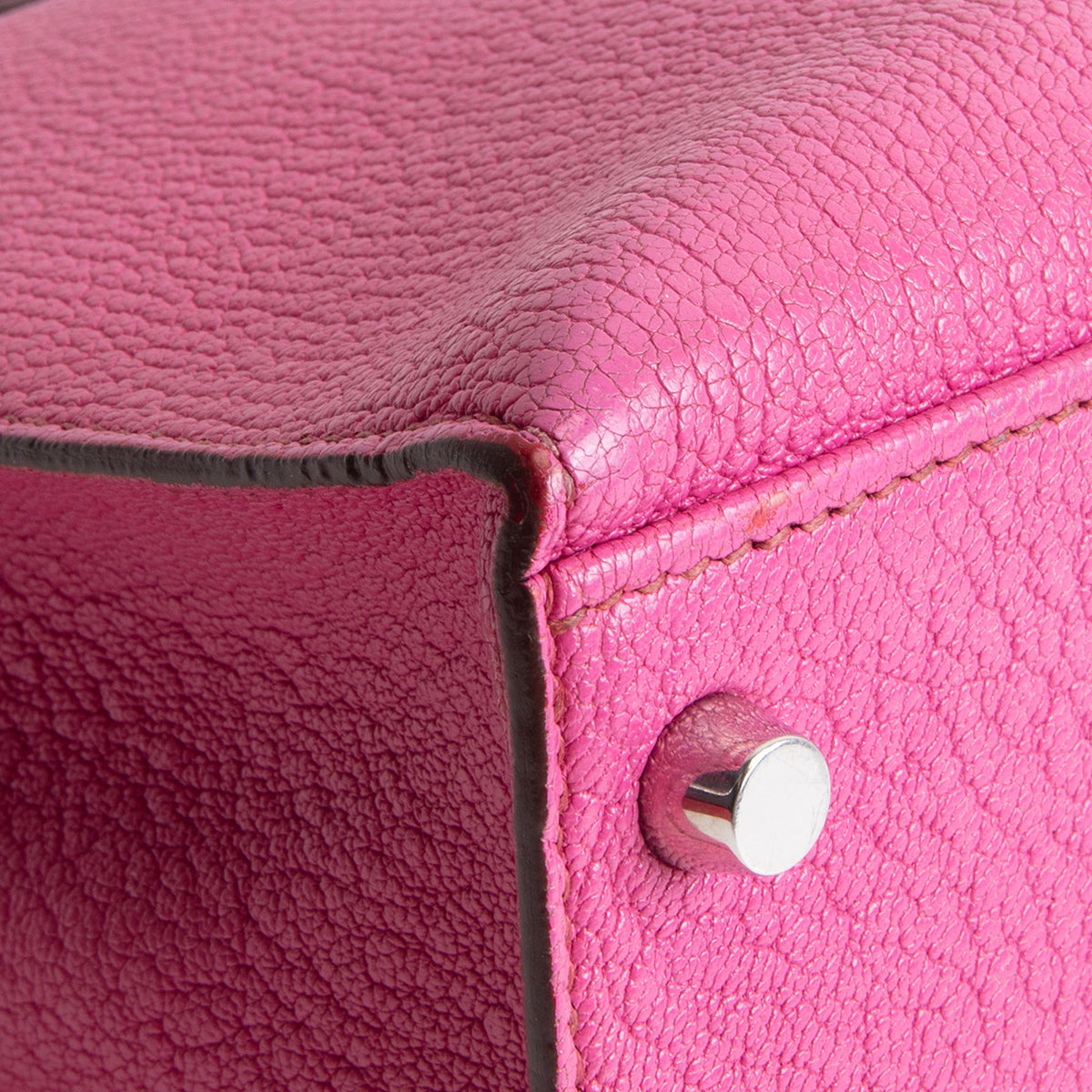 HERMES Kelly 28 Chevre Mysore Sellier - Pink